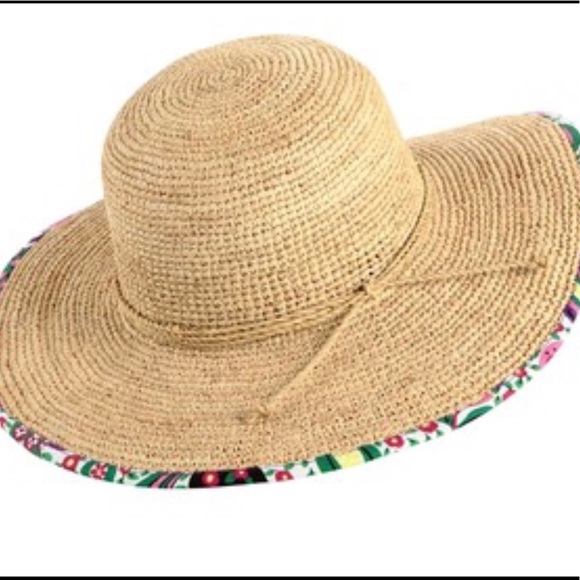 Vera Bradley Straw Beach Hat 